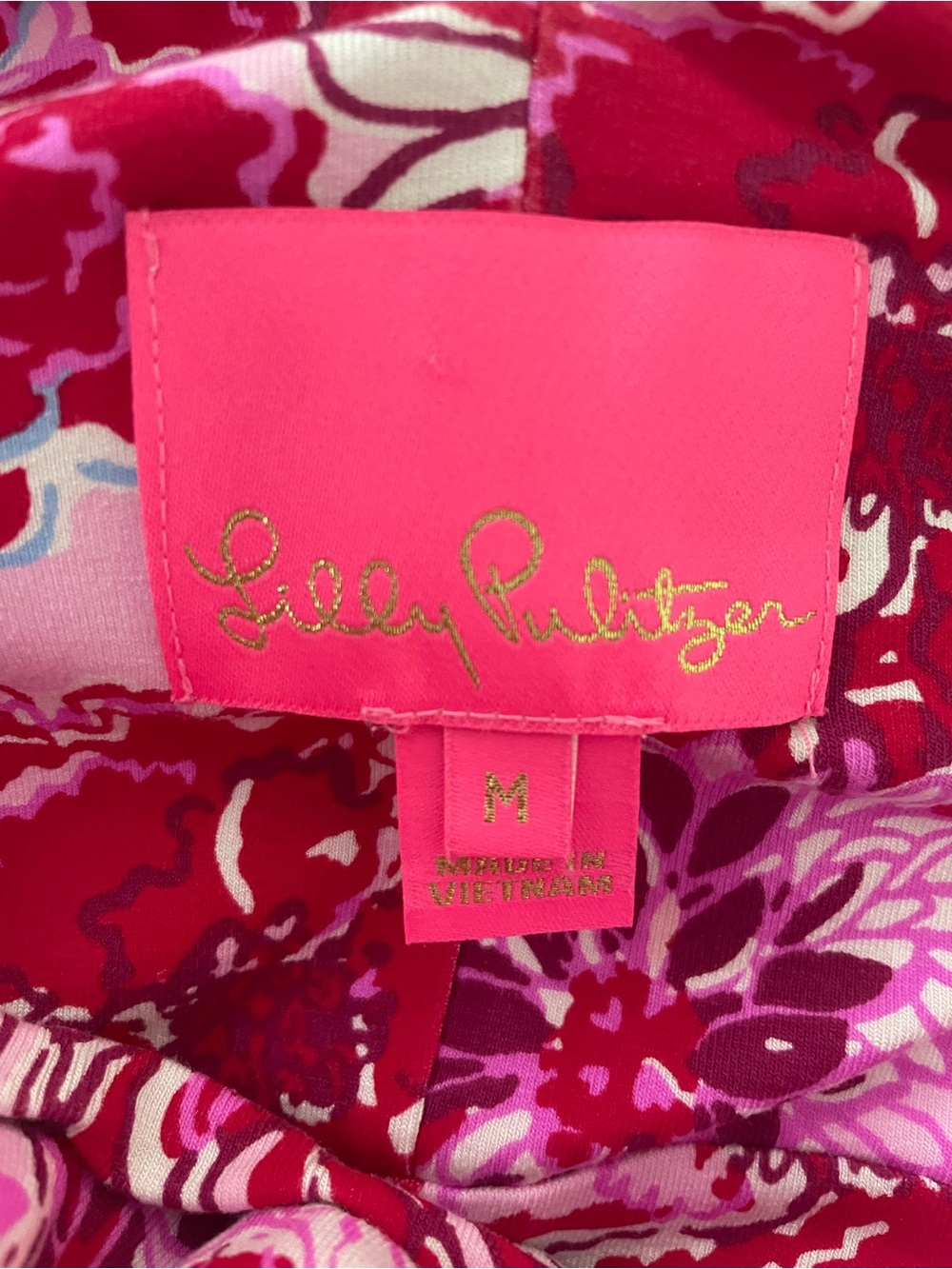 Lilly Pulitzer Hot Pink and Red Floral Maxi Dress - Picture 2 of 6